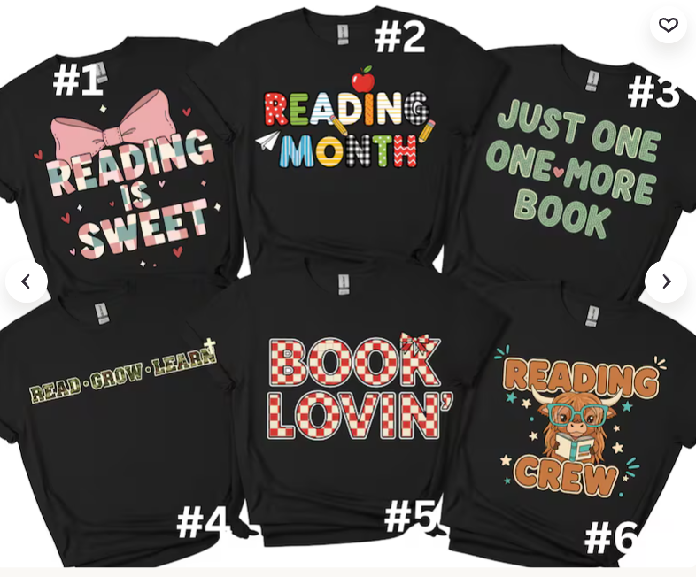 Reading Month Shirt Bundle for Teachers & Students | Personalized Reading Crew Shirts | Frog Bookish Classroom Set