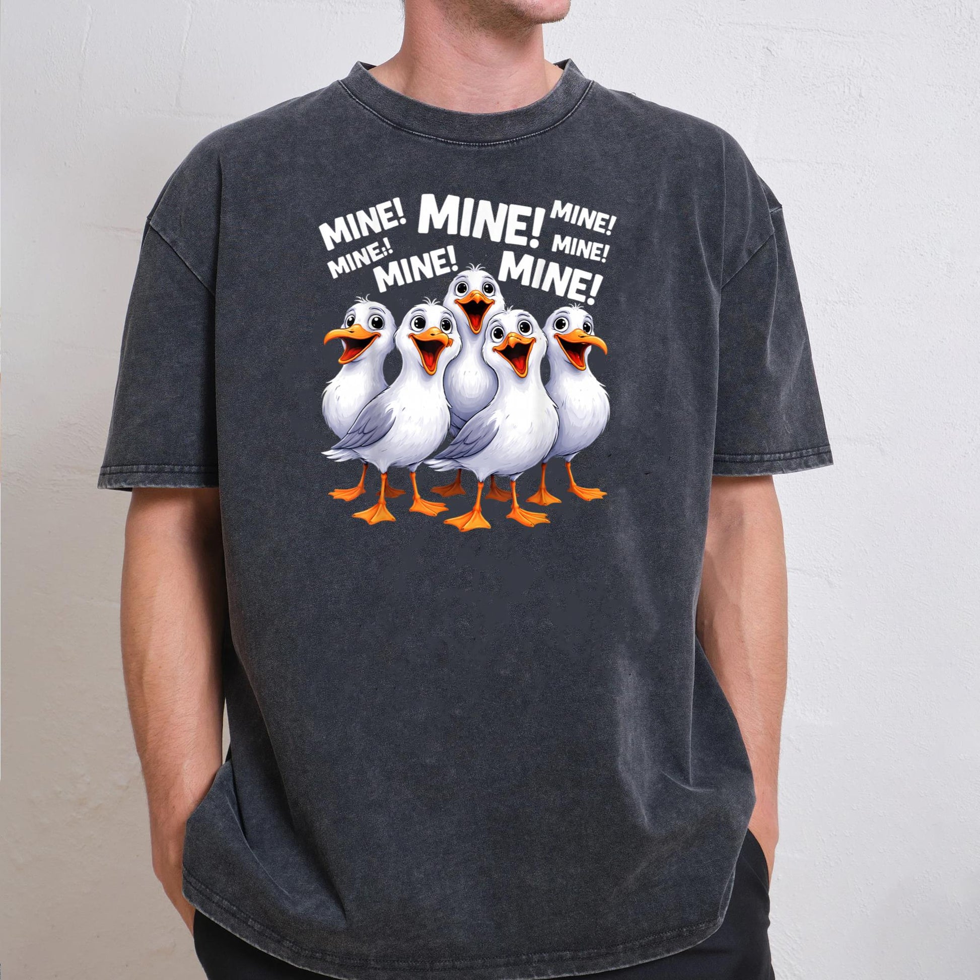 Funny Seagull Bird Outfit for Women Men T-Shirt